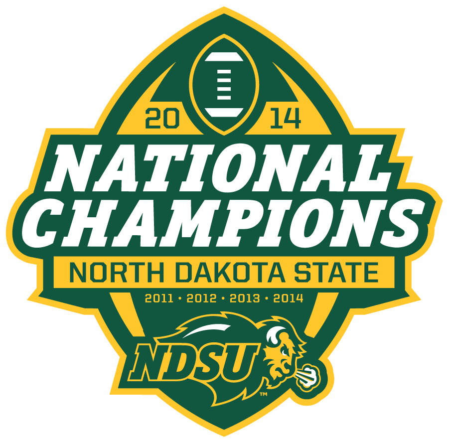 North Dakota State Bison 2014 Champion Logo diy DTF decal sticker